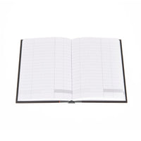 Ideal - A6 Cashbook Casebound  Single Cash - 192 Pages  - Black (411)