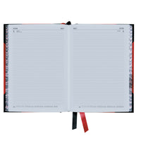 2027 Calendar Year Planner - 12 Month A4 2 Pages to a Day Diary - Hard Cover in Red - Collins Debden Standard Desk Range (42.15-27)