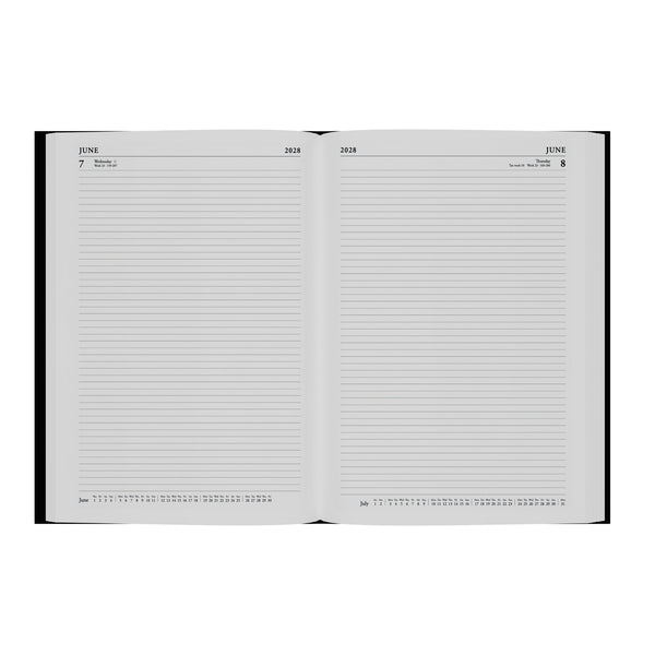 2028 Early Edition Calendar Year Planner - 12 Month A4 Day-to-Page Diary - Hard Cover - Collins Debden Standard Desk Range