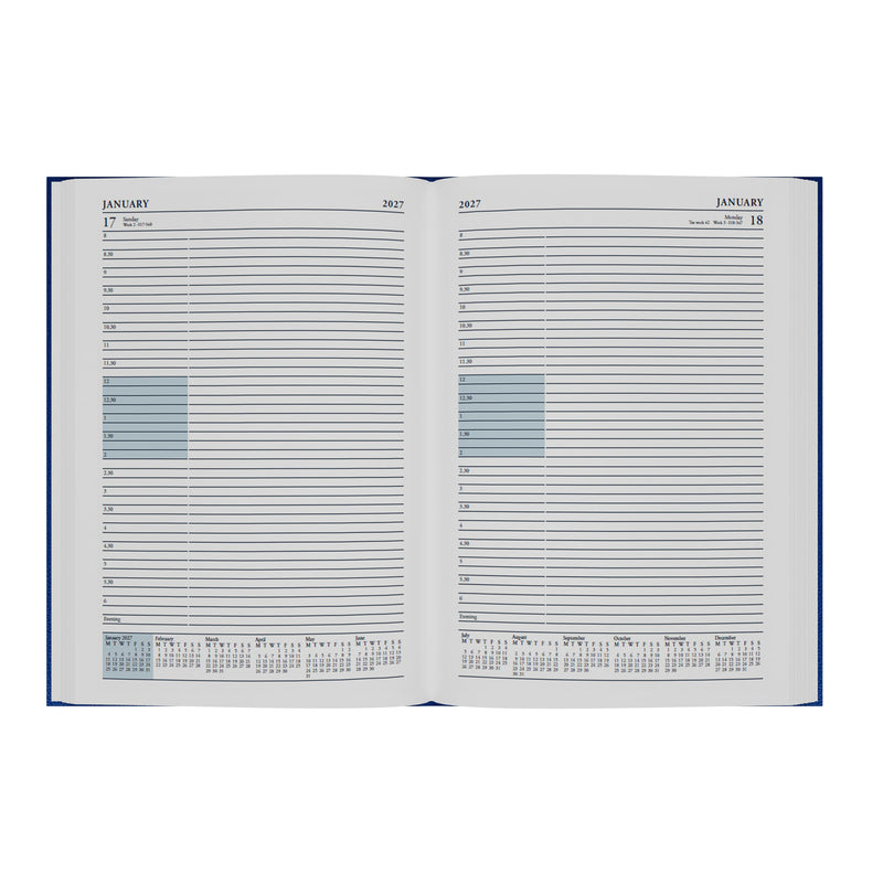 2026-2027 - Mid Year Planner - 13 Month A4 Day-to-Page Diary with Appointments - Collins Debden Desk Diary
