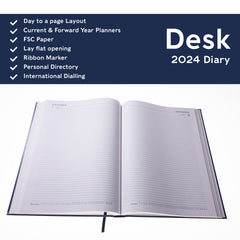 Collins Desk - 2024 A4 Day-to-Page Business Diary (44-24)