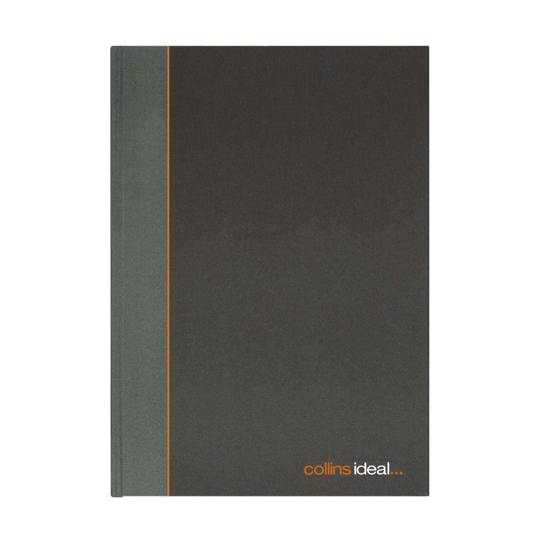 Ideal - A5 Cashbook Casebound  Single Cash - 192 Pages  - Black (461)