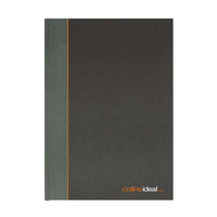 Ideal - A5 Cashbook Casebound  Single Cash - 192 Pages  - Black (461)