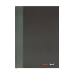 Ideal - A5 Cashbook Casebound  Single Cash - 192 Pages  - Black (461)