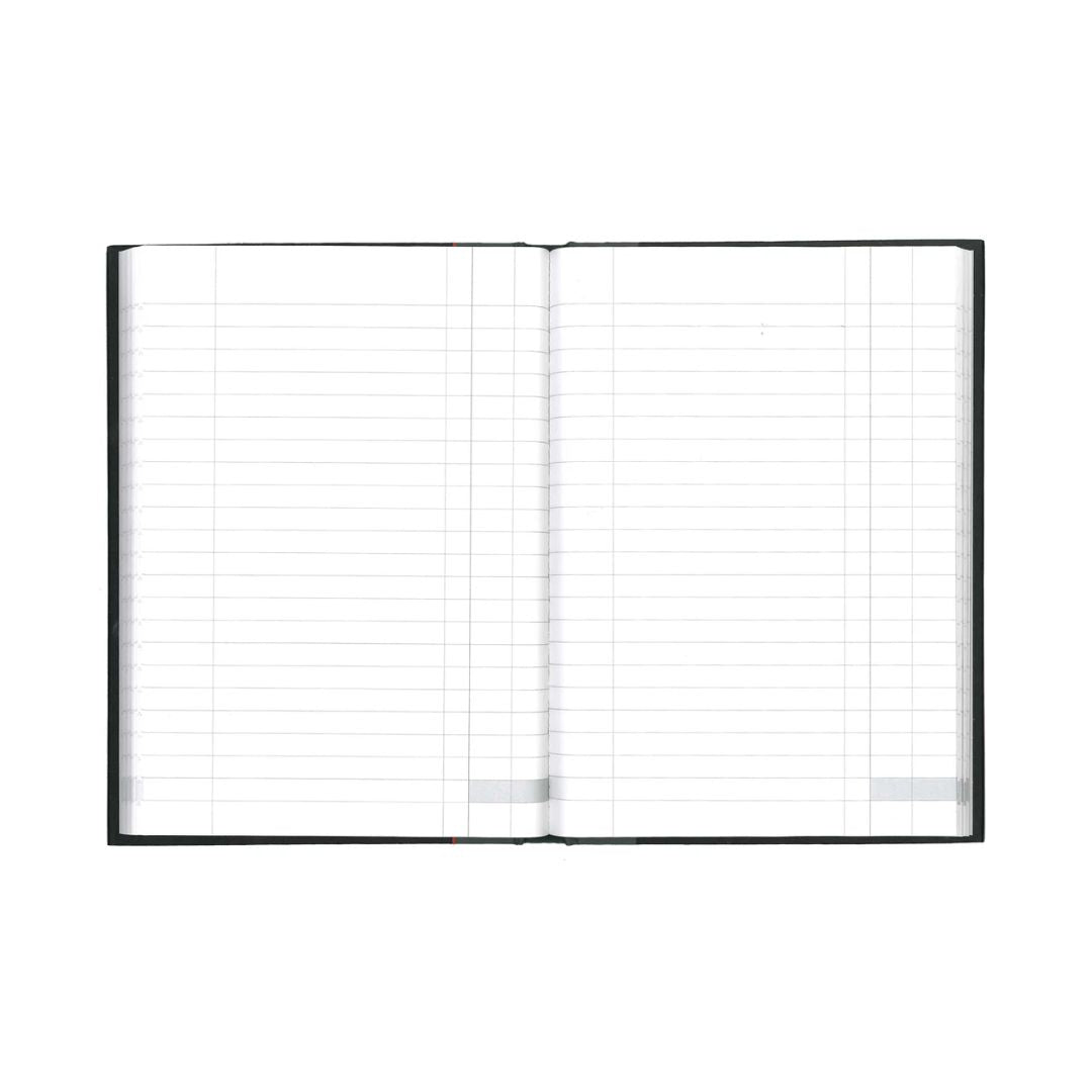 Ideal - A5 Cashbook Casebound  Single Cash - 192 Pages  - Black (461)