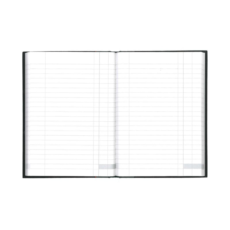 Ideal - A5 Cashbook Casebound  Single Cash - 192 Pages  - Black (461)