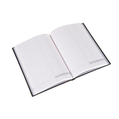 Ideal - A5 Cashbook  Casebound  Double Cash - 192 Pages  - Black (464)