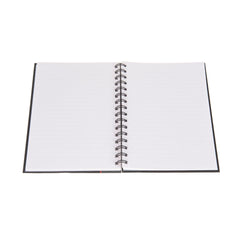 Ideal - A5 Cashbook Wiro Feint - 192 Pages  - Black (468W)