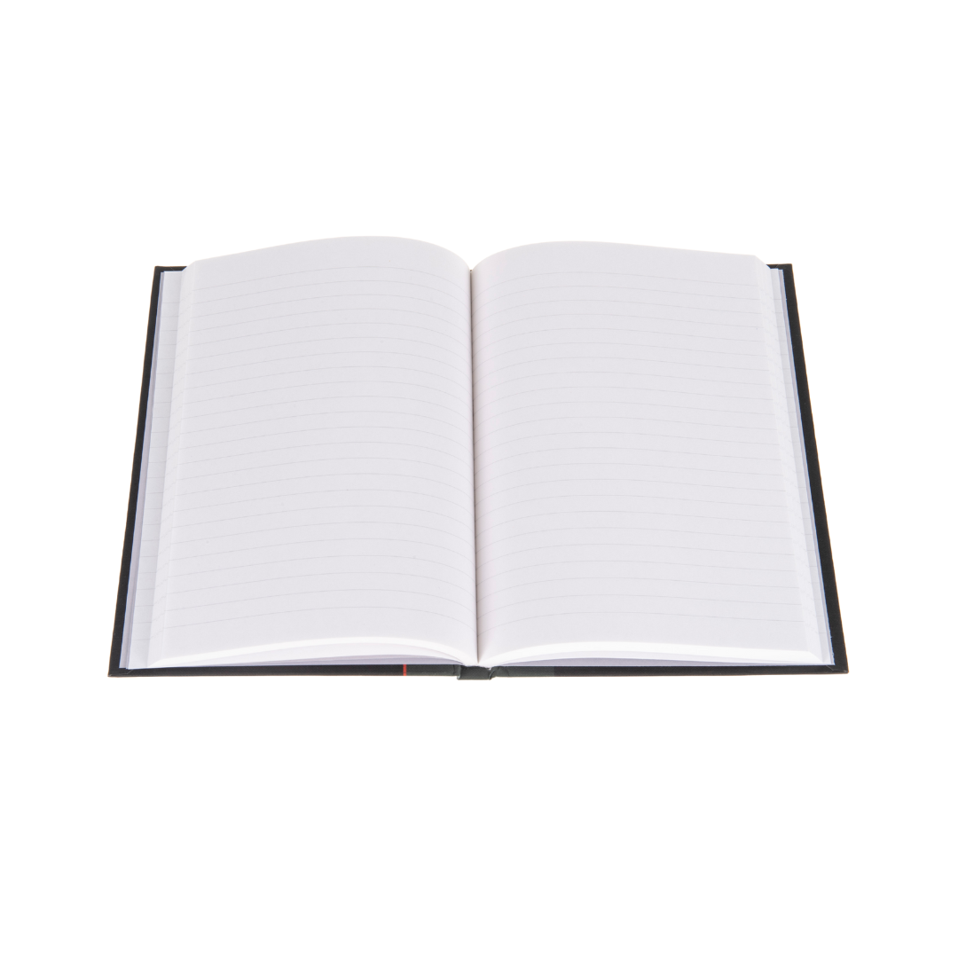 Ideal - A5 Ruled Notebook Feint - 192 Pages  - Black (468)