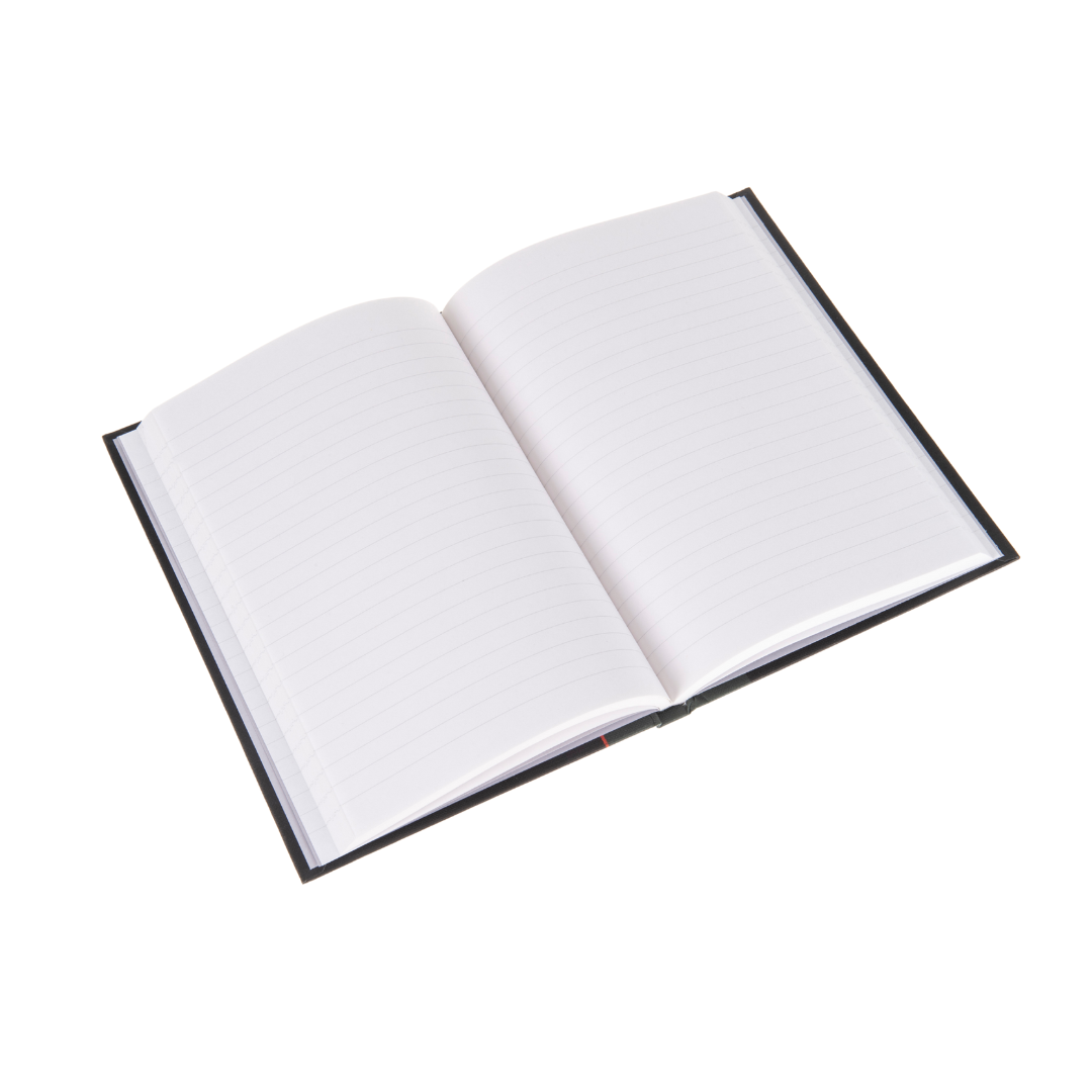 Ideal - A5 Ruled Notebook Feint - 192 Pages  - Black (468)