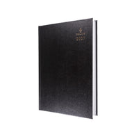 2027 Calendar Year Planner - 12 Month A4 2 Pages to a Day Diary - Hard Cover in Black - Collins Debden Standard Desk Range (47.99-27)