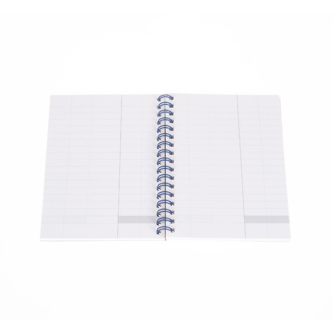 Ideal - A6 Cashbook Wiro Single Cash - 120 Pages  - Blue (711)