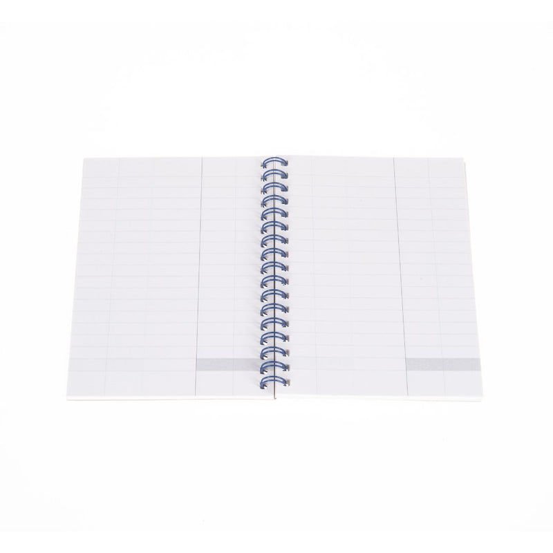 Ideal - A6 Cashbook Wiro Single Cash - 120 Pages  - Blue (711)