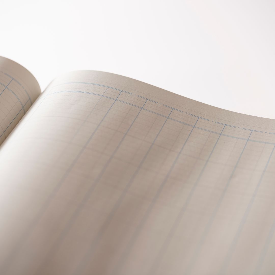 Cathedral -  Accounts Book Analysis 12 Cash Columns - Red (150/12.1)