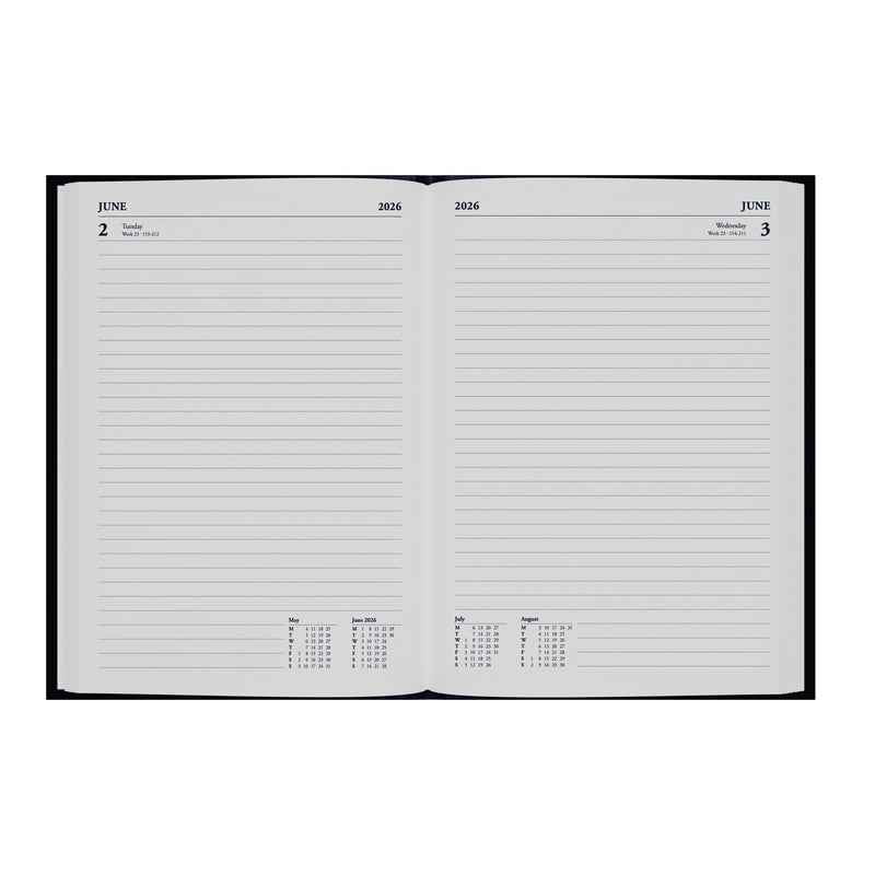 Standard Desk - A5 Day-To-Page Diary - 2026 Calendar Year Planner