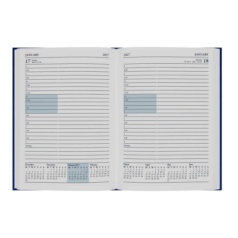 2026-2027 - Mid Year Planner - 13 Month A5 Day-to-Page Diary with Appointments - Collins Debden Desk Diary