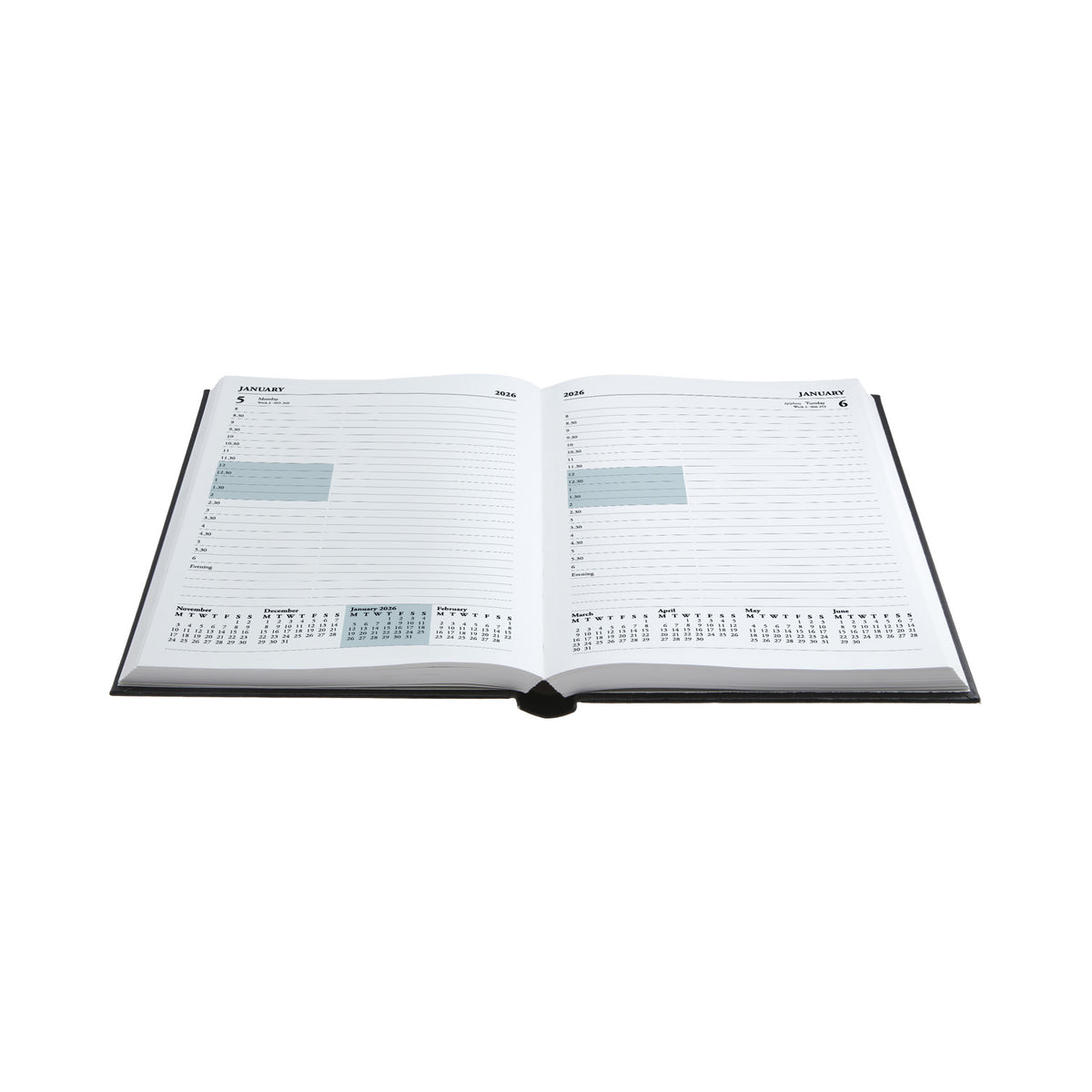 Desk - A4 Day-to-Page with Appointments Mid/Academic Year Diary Planner 2025-2026