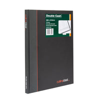 Ideal - Quarto Cashbook Casebound  Double Cash - 192 Pages  - Black (574)
