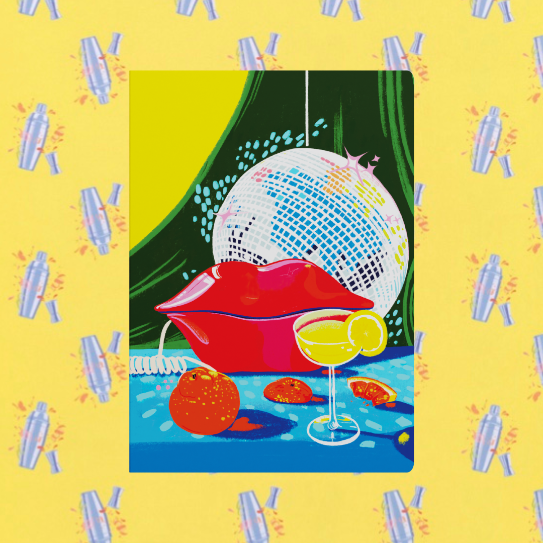 Party On Lips A5 Ruled Notebook