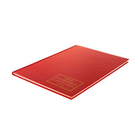 Cathedral -  Accounts Book 5 Cash Columns  - Red (69/5.1)
