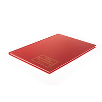 Cathedral -  Accounts Book Analysis 2 Debit, 10 Credit Columns - Red (69/2/10.1)
