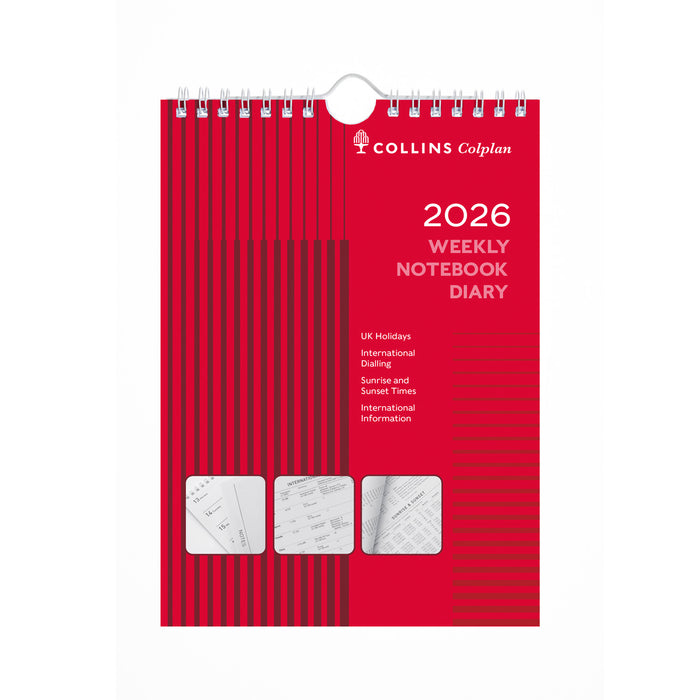 Colplan - A5 - Week-To-View Wall Planner - 2026 Calendar Year Diary