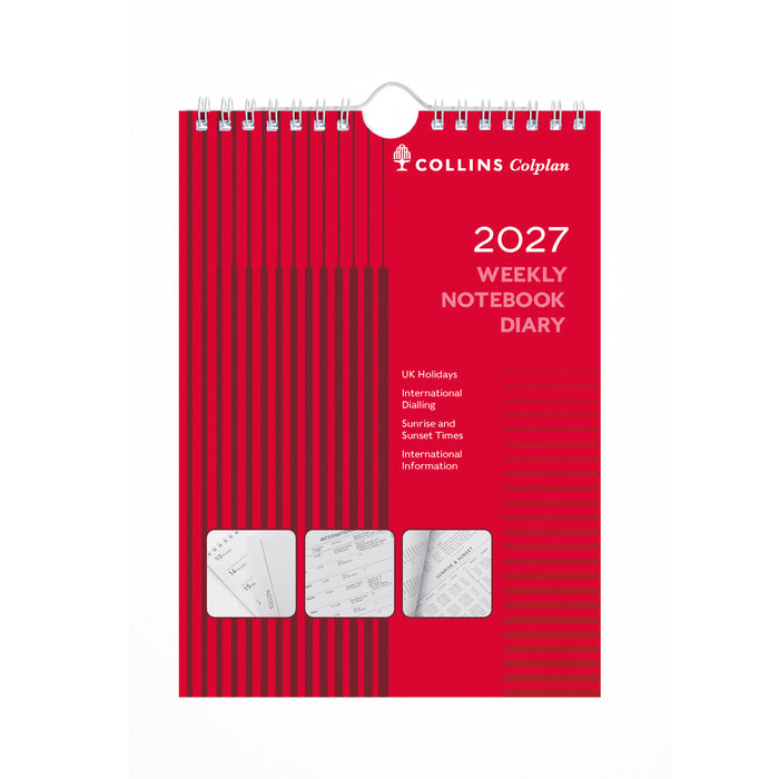 2027 Calendar Year Planner - 12 Month A5 Weekly Notebook - Collins Debden Colplan Range (60-27)