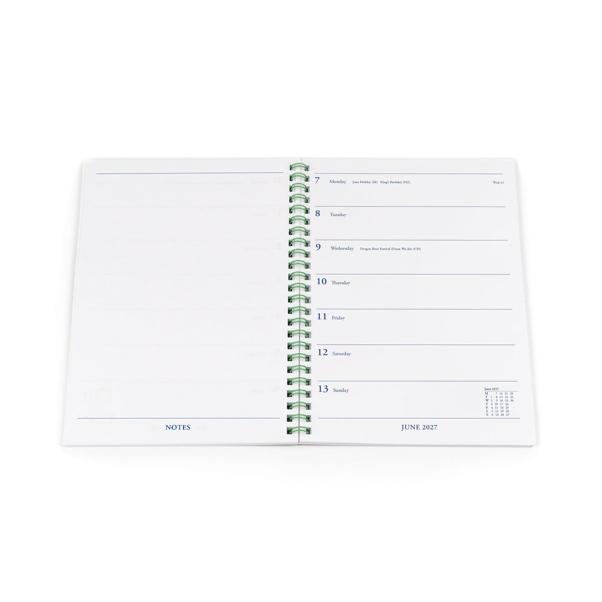 2027 Calendar Year Planner - 12 Month A5 Weekly Notebook - Collins Debden Colplan Range (61-27)