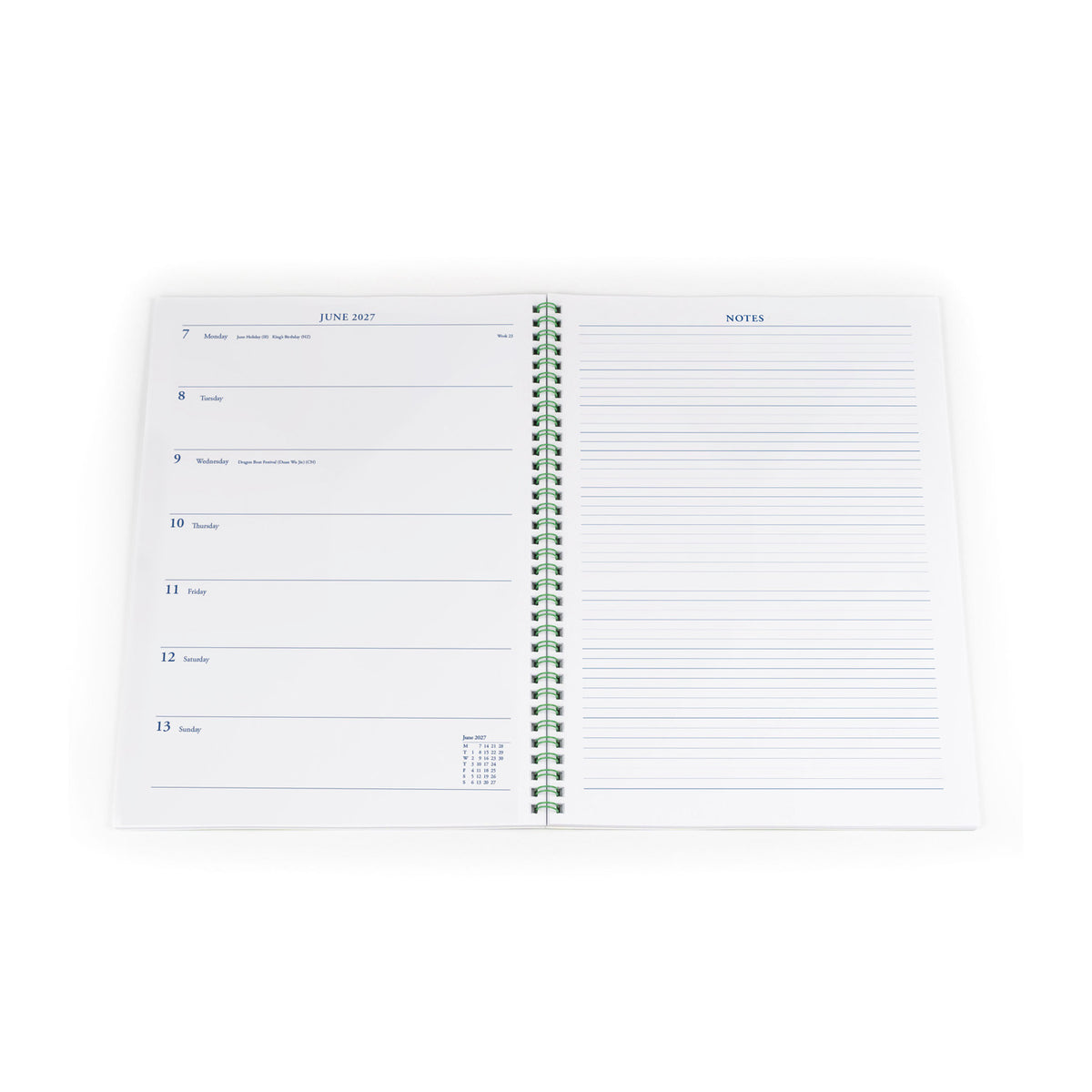 2027 Calendar Year Planner - 12 Month A4 Weekly Notebook - Collins Debden Colplan Range (62-27)