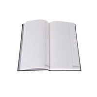Ideal - A4 Slim Cashbook Casebound Single Cash - 192 Pages  - Black (6221)