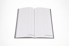 Ideal - A4 Slim Cashbook Casebound  Double Cash - 192 Pages  - Black (6224)