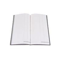 Ideal - A4 Slim Cashbook Casebound  Double Cash - 192 Pages  - Black (6224)