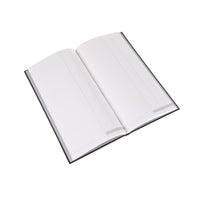 Ideal - A4 Slim Cashbook Casebound  Double Cash - 192 Pages  - Black (6224)