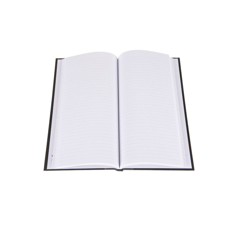 Ideal - A4 Slim Cashbook Casebound  Feint - 192 Pages  - Black (6228)