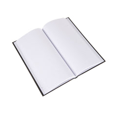 Ideal - A4 Slim Cashbook Casebound  Feint - 192 Pages  - Black (6228)