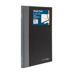 Ideal - A4 Cashbook Casebound Single Cash - 192 Pages  - Black (6421)