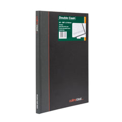 Ideal - A4 Cashbook Casebound  Double Cash - 192 Pages  - Black (6424)