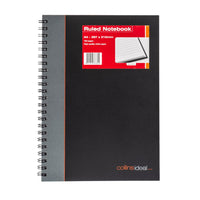 Ideal - A4 Cashbook Wiro Feint - 192 Pages  - Black (6428W)