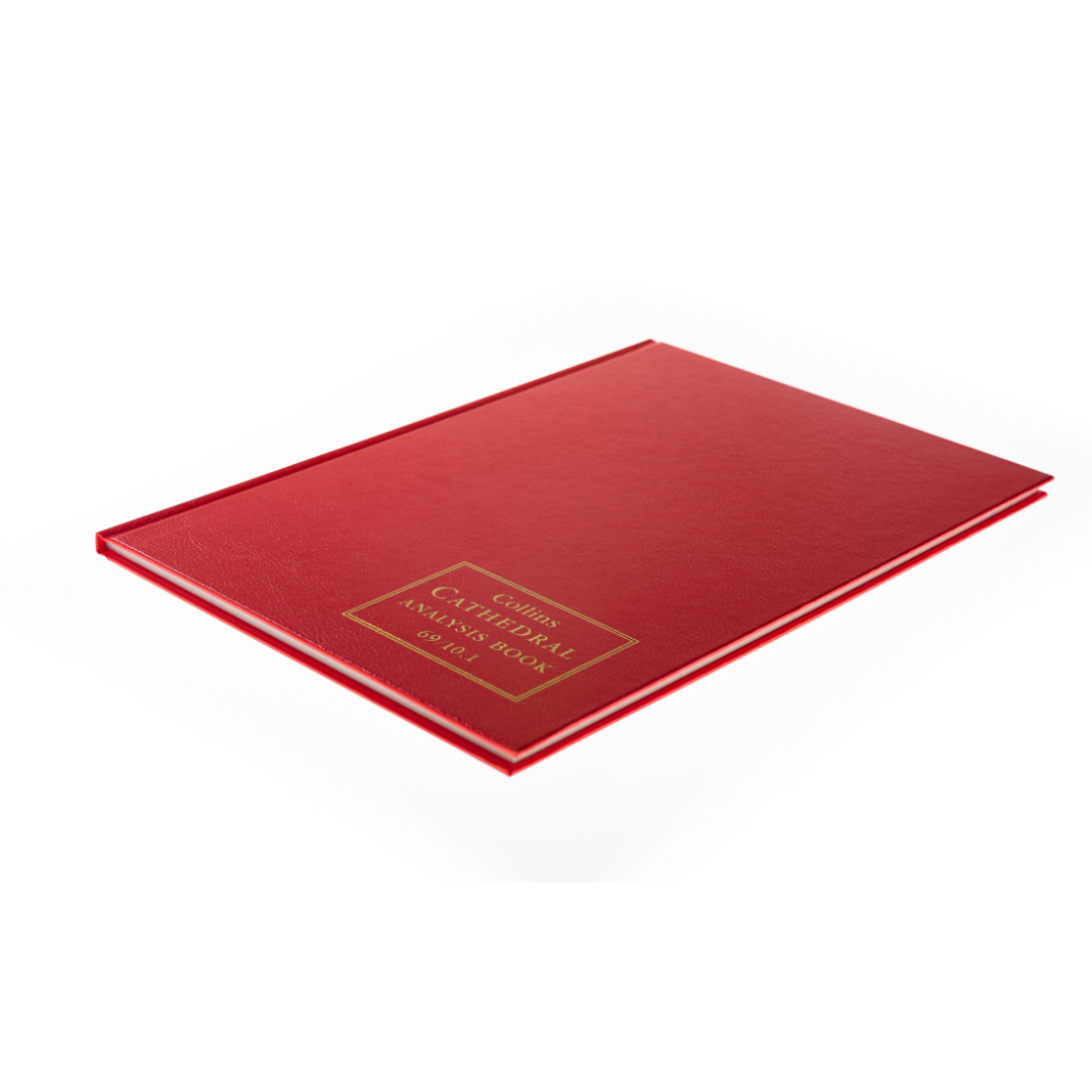 Cathedral -  Accounts Book 10 Cash Columns  - Red (69/10.1)