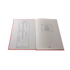 Cathedral -  Accounts Book 10 Cash Columns  - Red (69/10.1)
