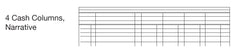 Cathedral -  Accounts Book  4 Cash Columns  - Red (69/4.1)