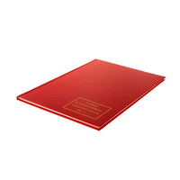 Cathedral -  Accounts Book 7 Cash Columns  - Red (69/7.1)