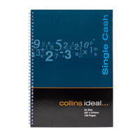 Ideal - A4 Cashbook Wiro Single Cash - 120 Pages  - Blue (7421)
