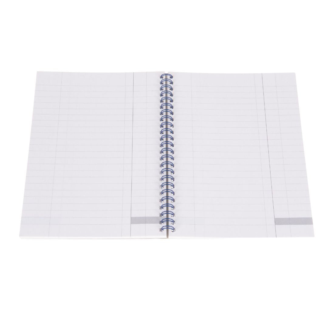 Ideal - A5 Cashbook Wiro Single Cash - 120 Pages  - Blue (761)