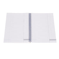 Ideal - A5 Cashbook Wiro Single Cash - 120 Pages  - Blue (761)