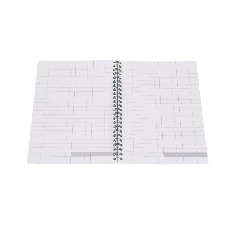 Ideal - A5 Cashbook Wiro Double Cash - 120 Pages  - Green (764)