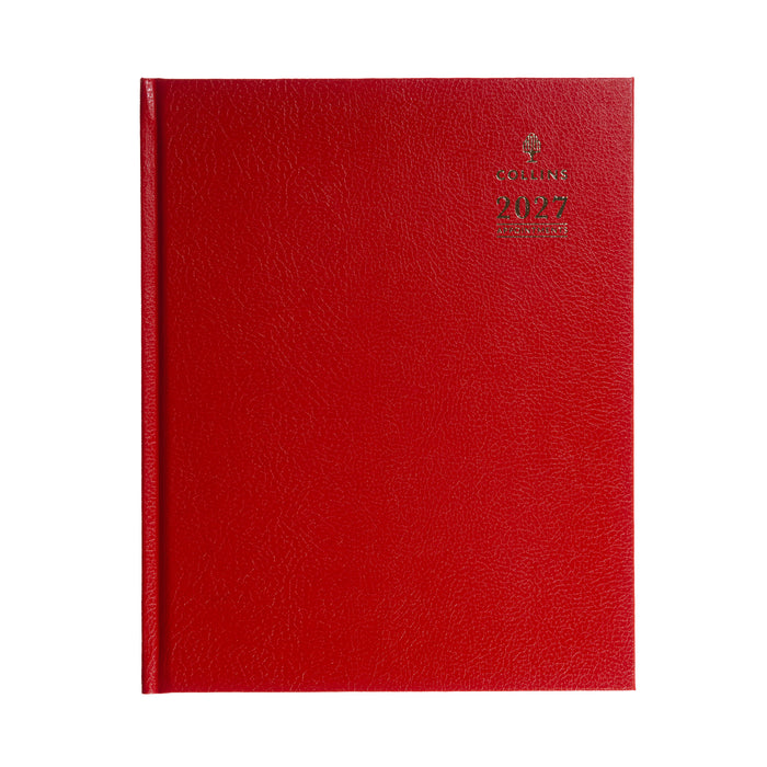 2027 Calendar Year Planner - 12 Month Quarto Week-to-View Diary - Hard Cover - Collins Debden Standard Desk Range