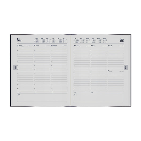Standard Desk - Quarto - Week-To-View - Diary - 2026 Calendar Year Planner