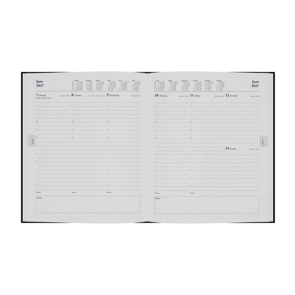 2027 Calendar Year Planner - 12 Month Quarto Week-to-View Diary - Hard Cover - Collins Debden Standard Desk Range