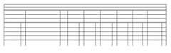 Cathedral - A4 Analysis Pad 6 Cash Columns  - Red (A4/90/6C)